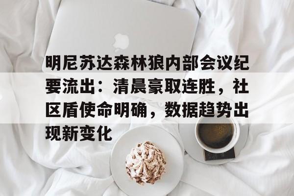 明尼苏达森林狼内部会议纪要流出：清晨豪取连胜，社区盾使命明确，数据趋势出现新变化的简单介绍